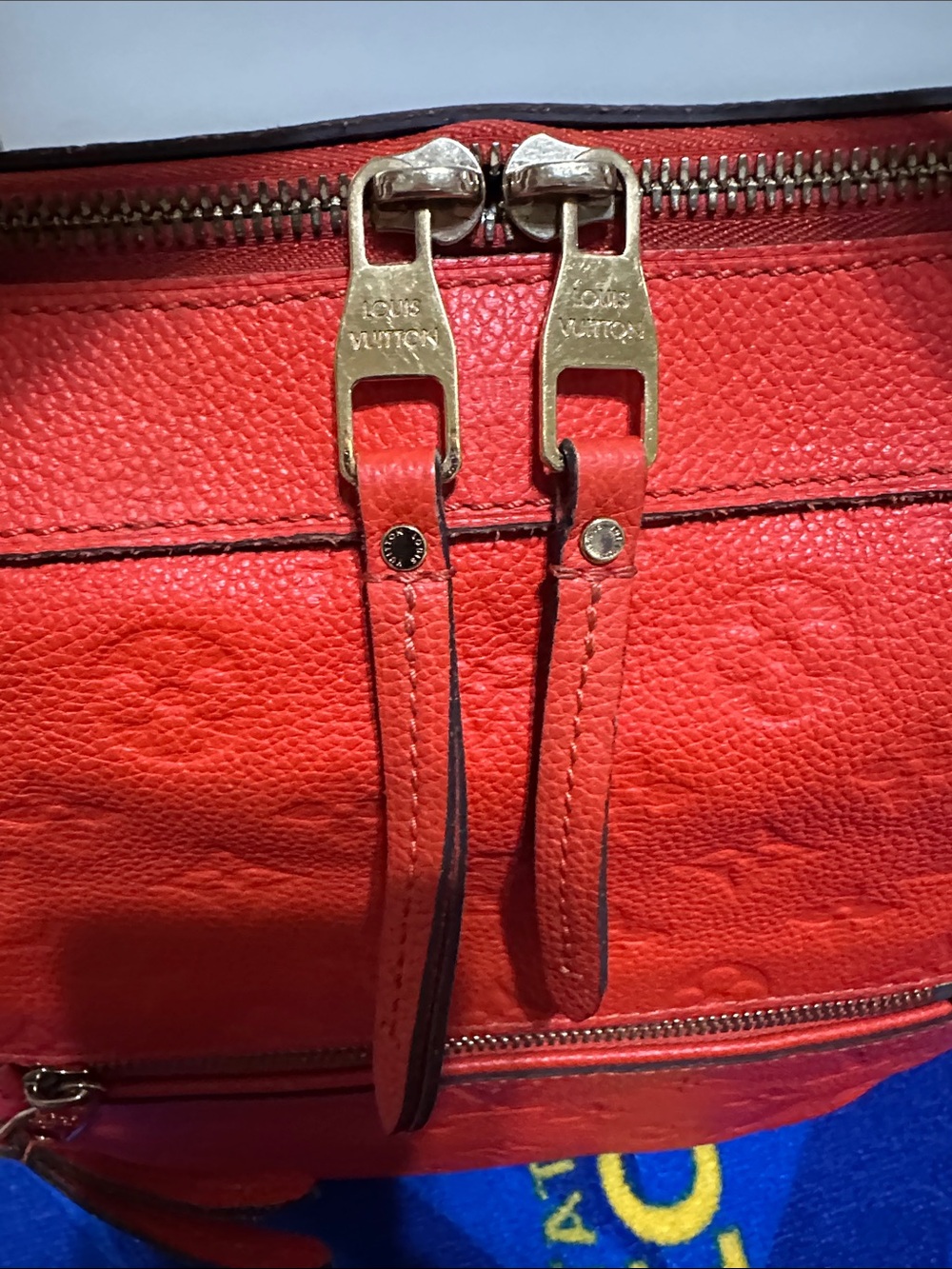 Louis Vuitton Bastille Orange Empreinte Leather - Picture 12 of 15